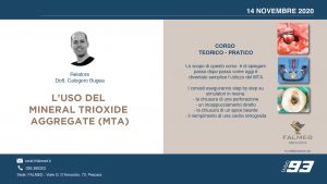CORSO SULL’UTILIZZO DEL MINERAL TRIOXIDE AGGREGATE